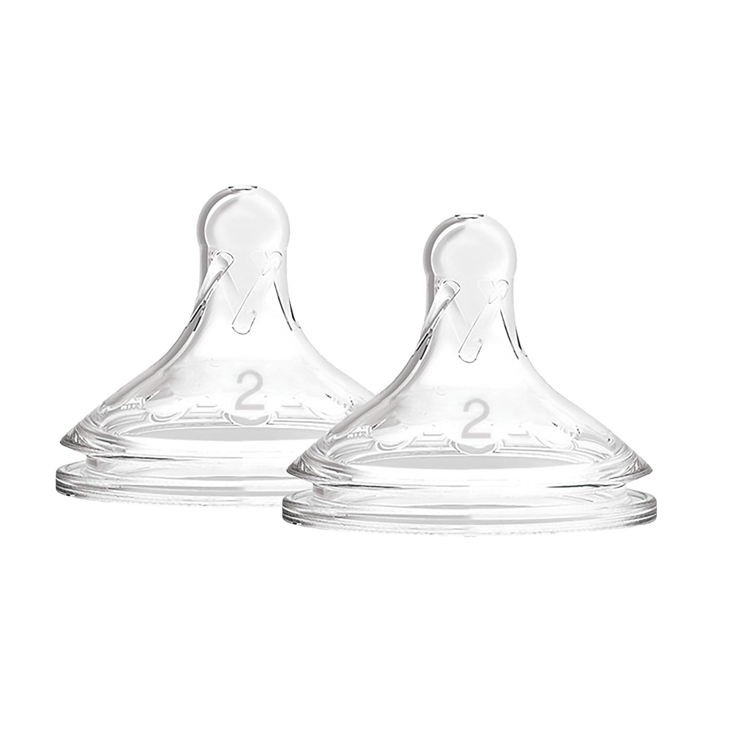 Dr. Brown's Natural Flow Level 2 Wide Neck Nipple (Pack of 1, White)