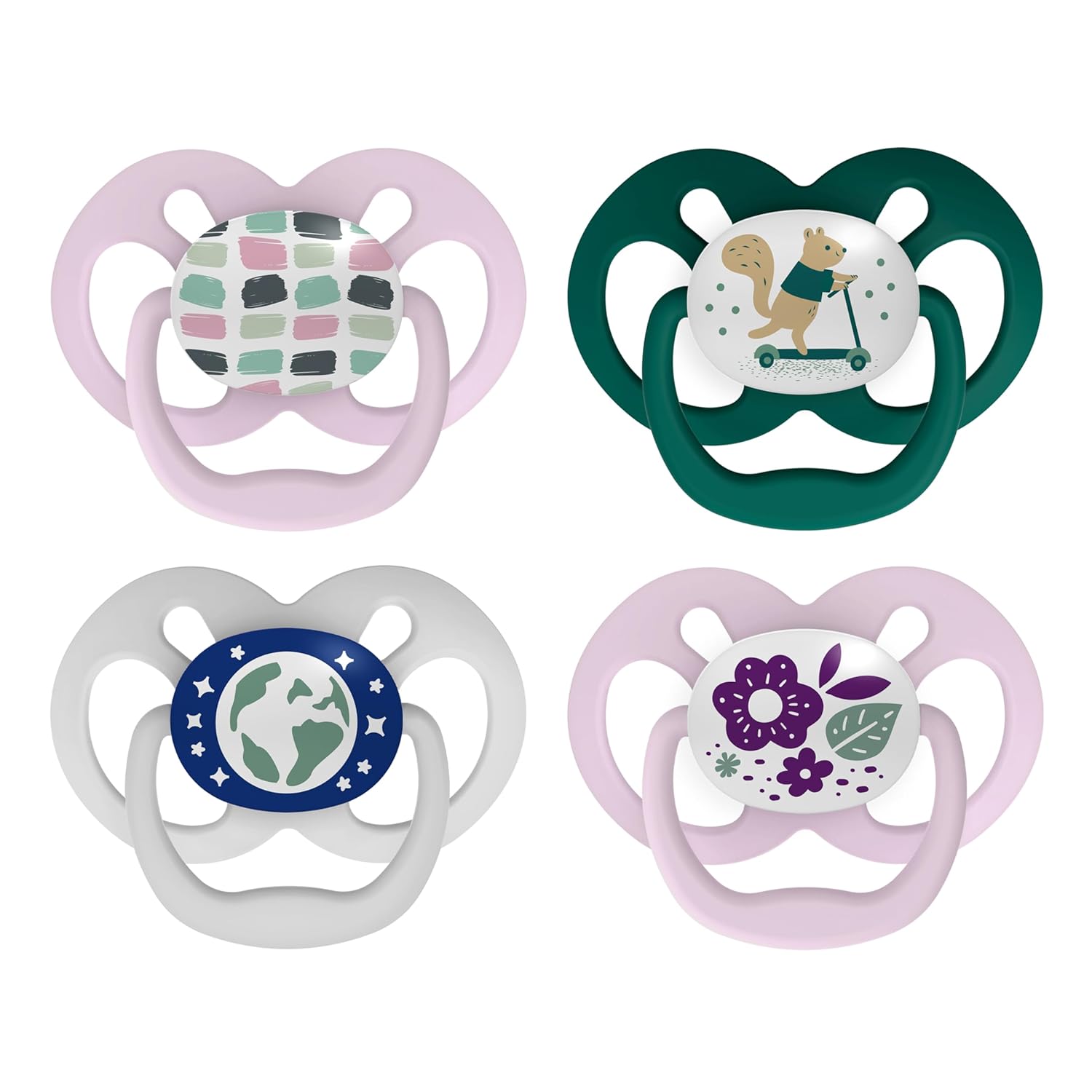 Dr. Brown's Advantage Pacifiers, Stage 2, Pink, 4-PK, Pink
