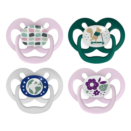 Dr. Brown's Advantage Pacifiers, Stage 2, Pink, 4-PK, Pink