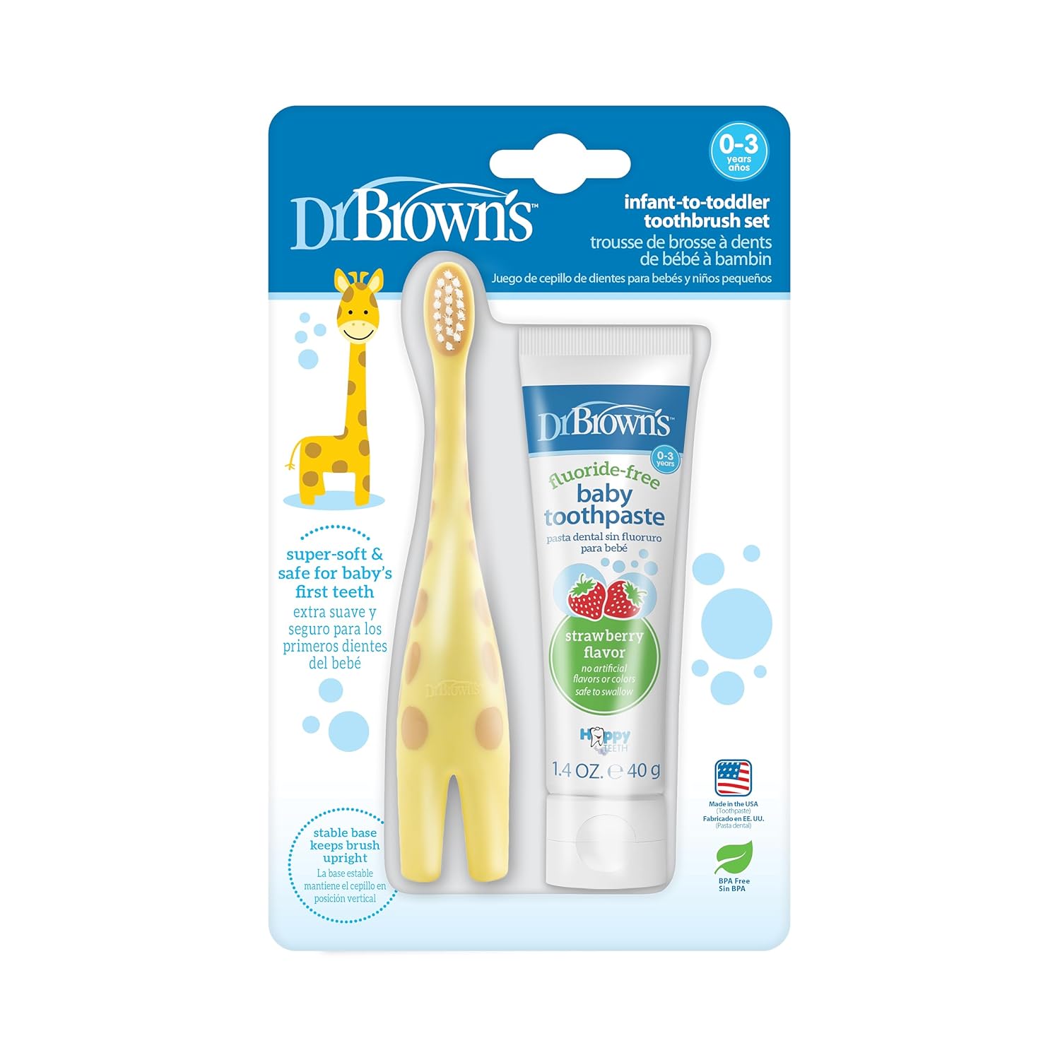 (Toothbrush Set) - Dr. Brown's Infant-to-Toddler Toothbrush Set, HG061-P4