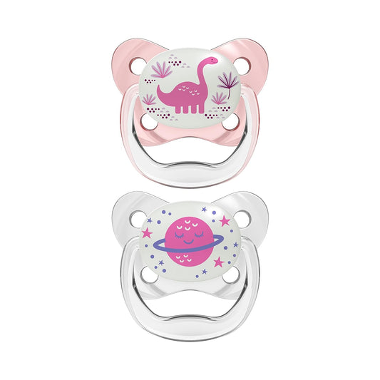 Dr. Brown's Glow in The Dark Pacifier (Pack of 1, Pink)