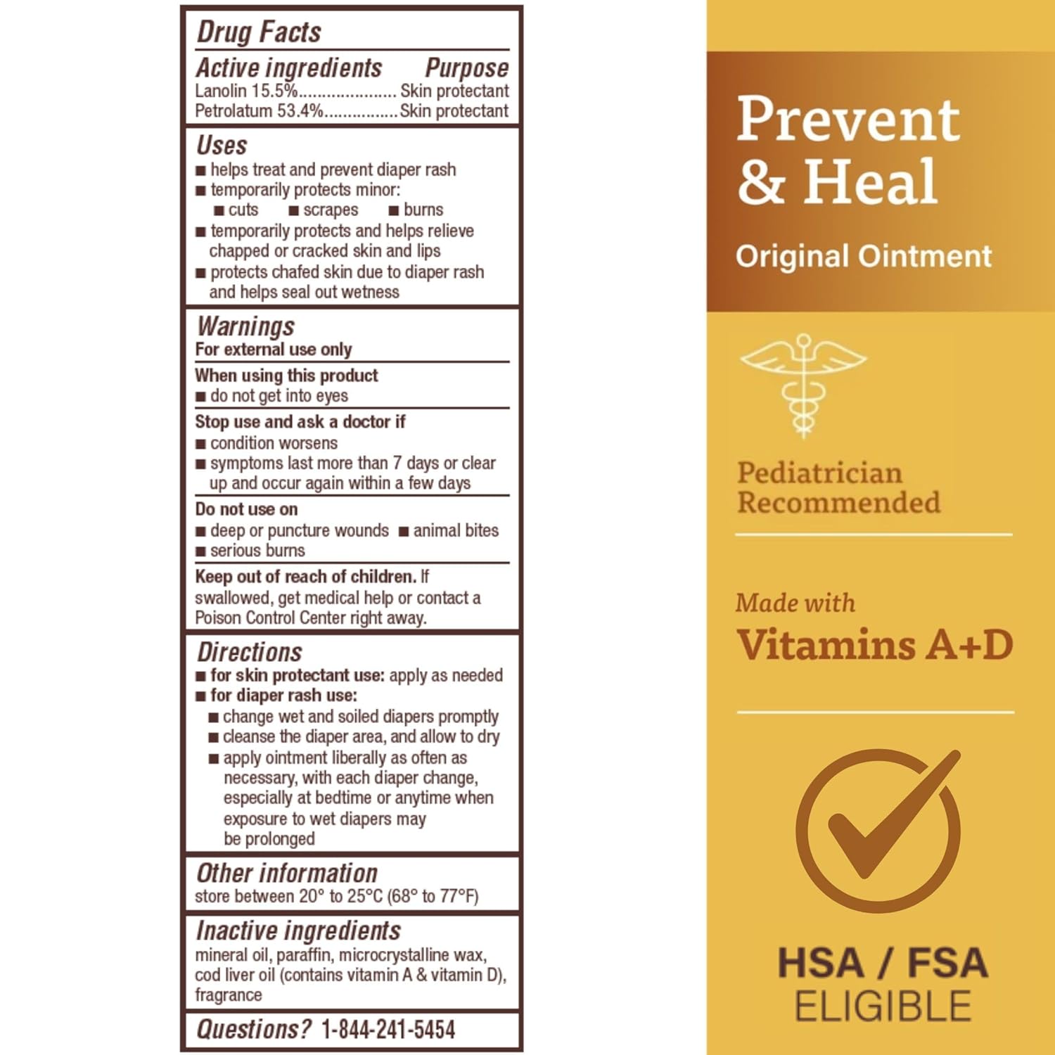 A & D Diaper Rash Ointment & Skin Protectant, Original 1.5 oz by A & D