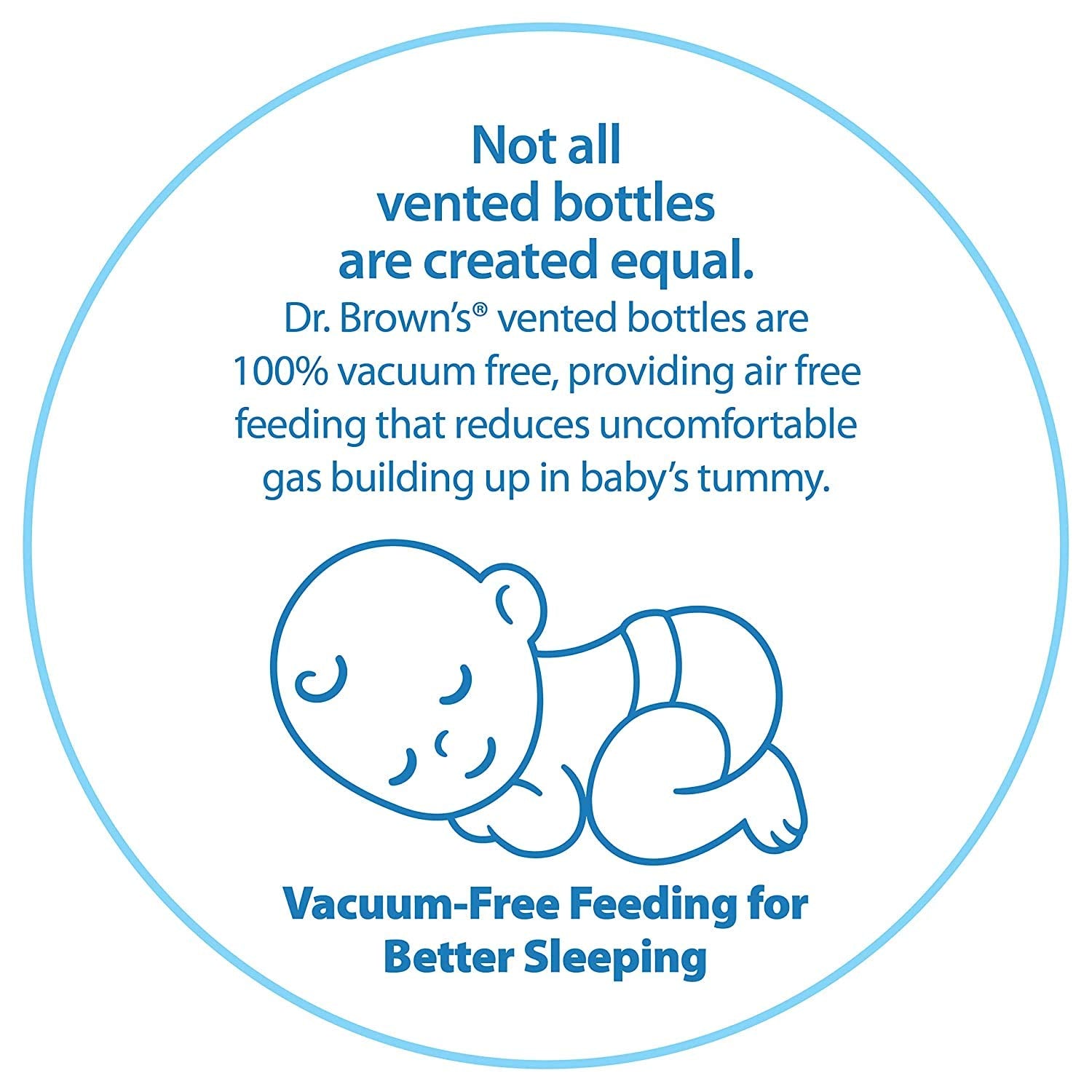 Dr. Brown's Natural Flow Options Wide Neck Baby Bottle (270 Ml, Blue)
