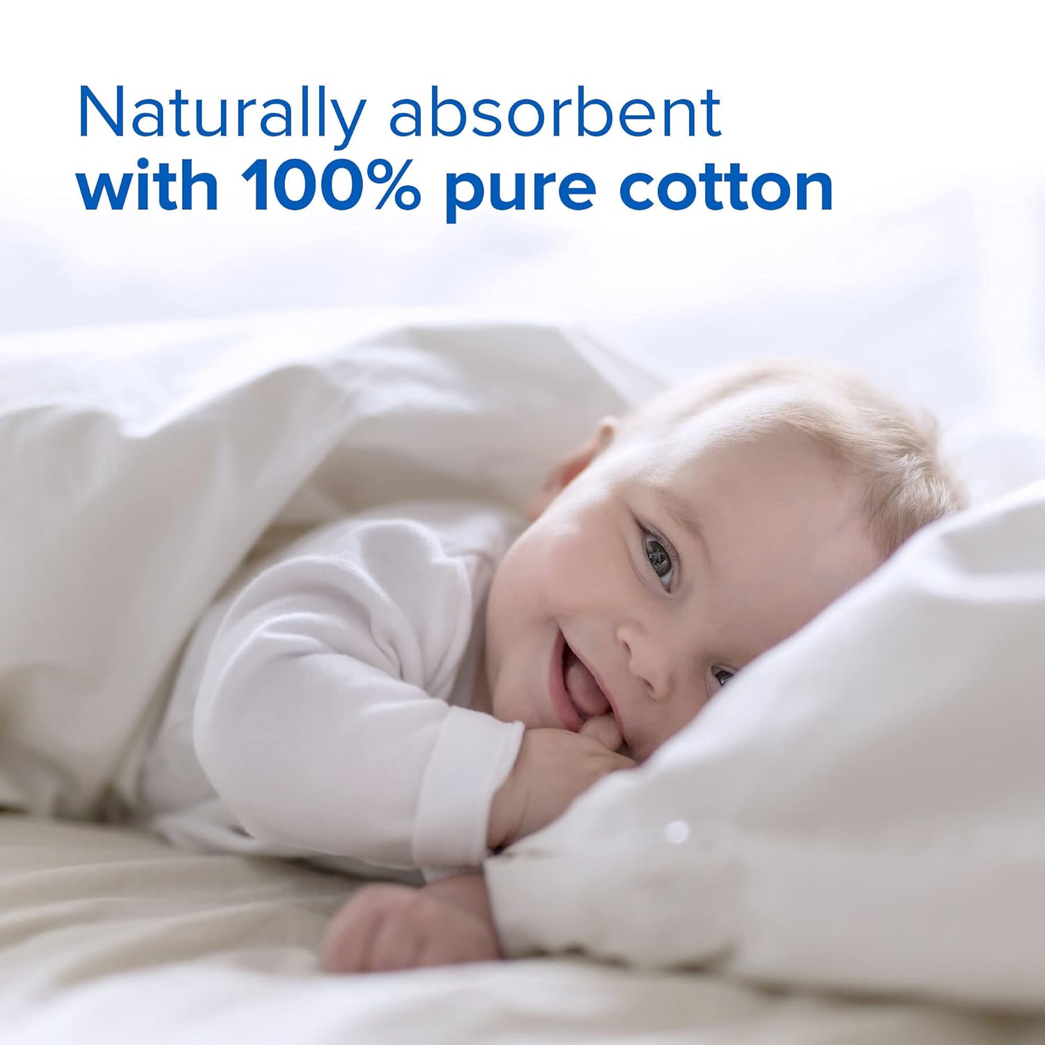 Johnson's Baby Cotton Swab - 200 Count, Round, Soft for Delicate Skin