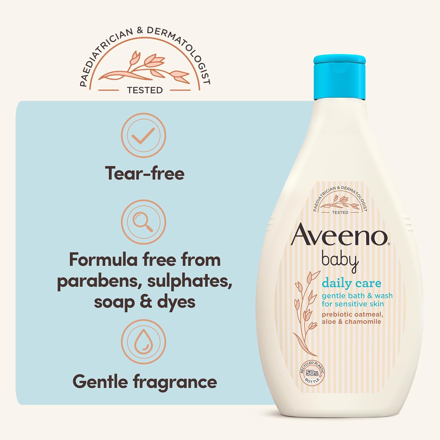 AVEENO Baby Daily Care Gentle Bath & Wash 400 ml (Pack of 1), Packaging May Vary