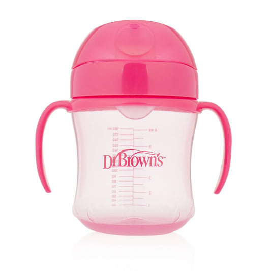 Dr. Brown's Soft-Spout Transition Cup, 6 Oz (6M+), Pink, Single