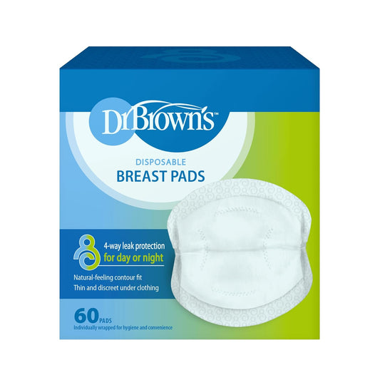 Dr. Brown's Disposable Breast Pads (Pack of 1, White)
