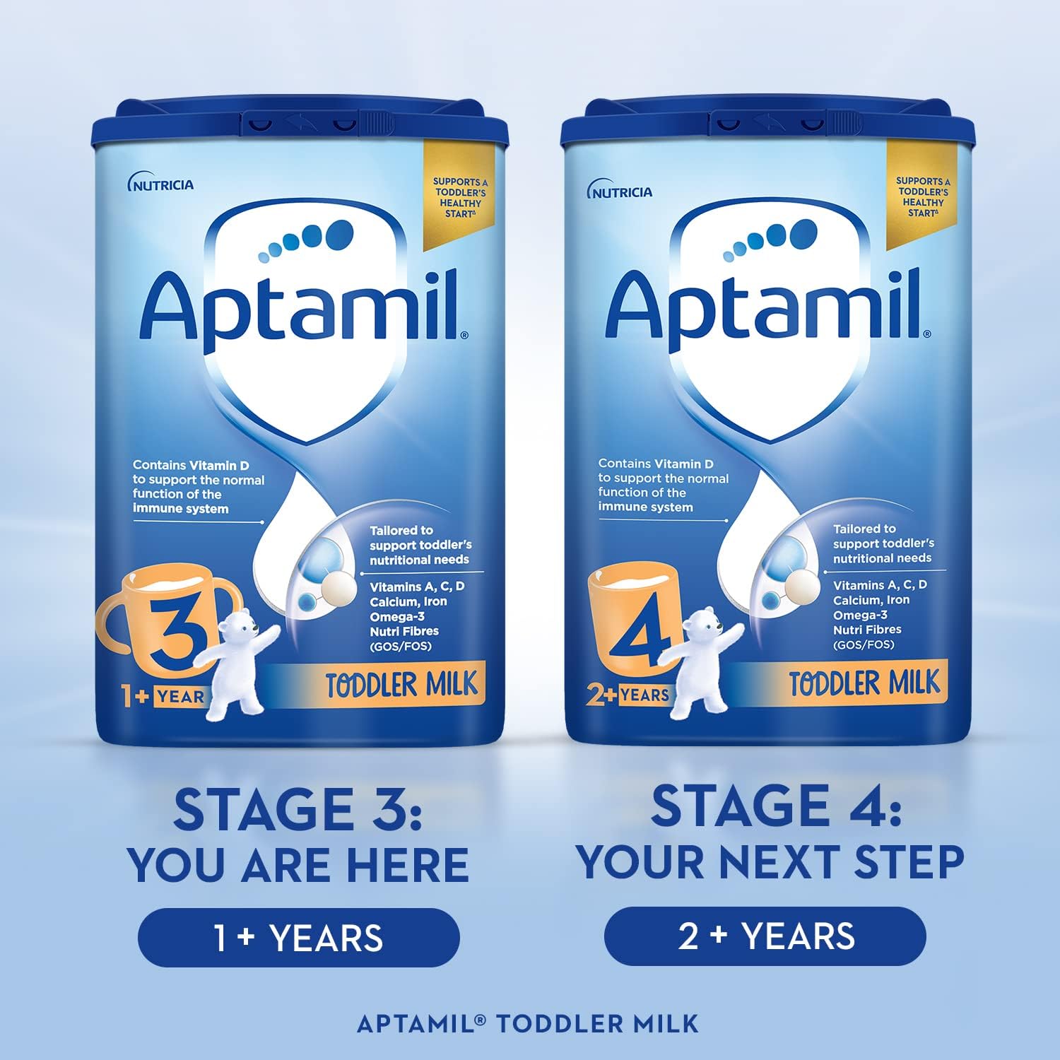 Aptamil 3 Toddler Baby Milk Powder Formula, 1-2 Years, 800g