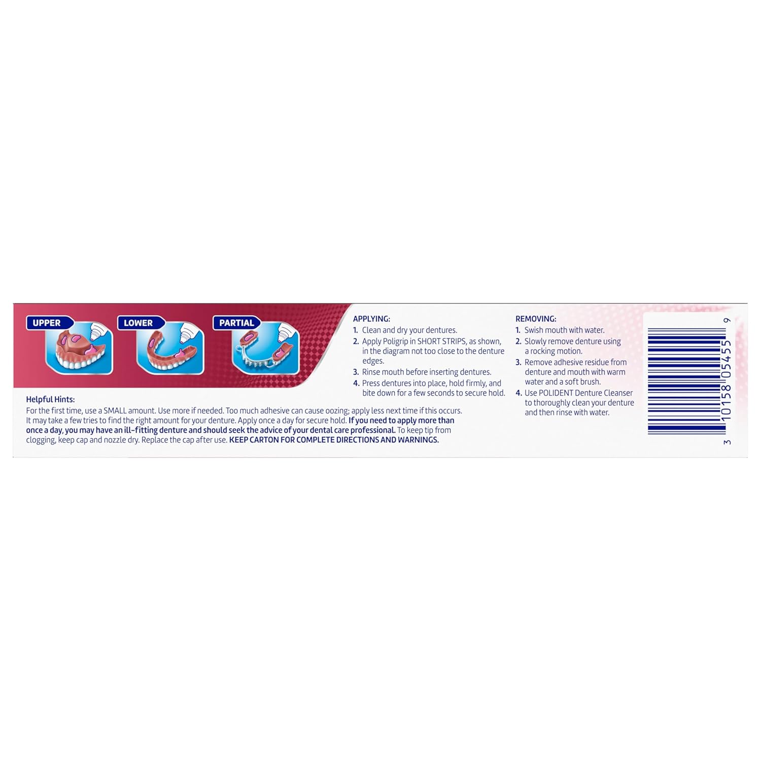 Super Poligrip Original, 2.4 Ounce Package
