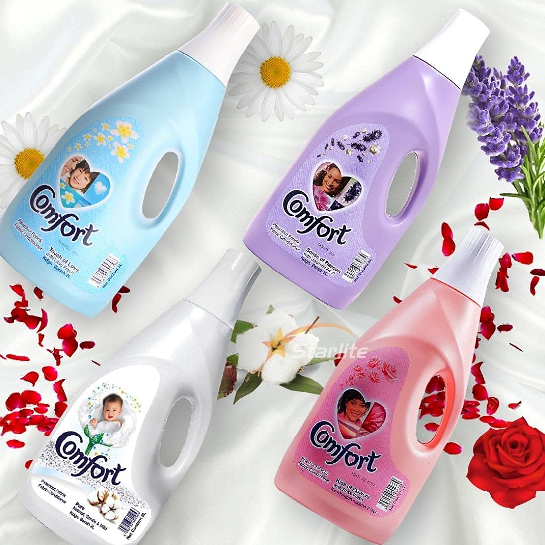 Comfort Imported Fabric Conditioner |Liquid| Touch Of Love With Lilac Fresh | 7 Benefits in 1 | 2L(68235039)