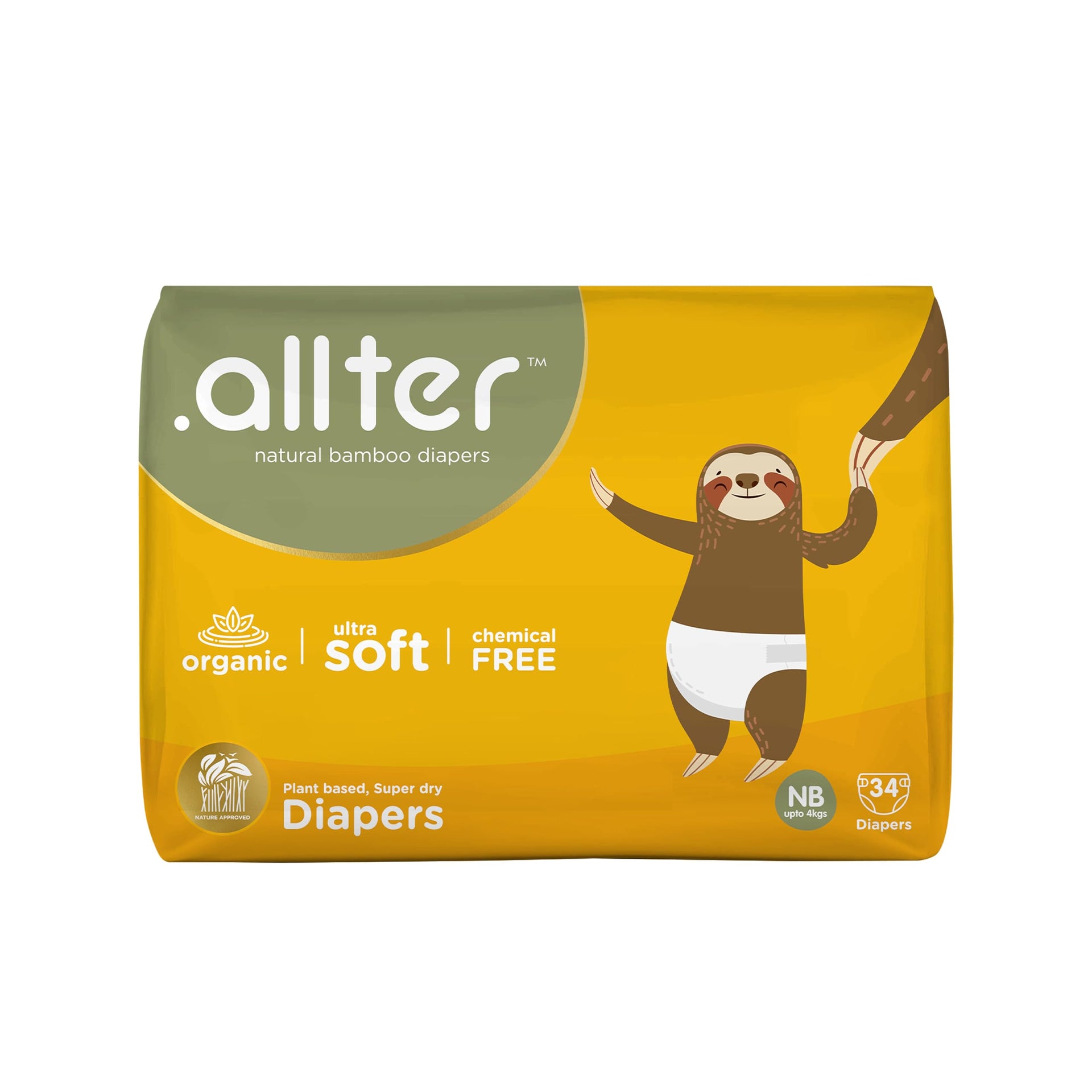 .allter Organic Bamboo Pant Style Baby Diapers L Size (13-17 Kg)|24 Count (Pack Of 1)|Rash Free, Super Absorbent, 3X Softer, with Wetness Indicator | Explorer