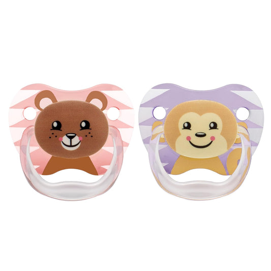 Dr. Brown's Prevent Printed Shield Soother - Stage 2, Multicolor, 2-Pack, Green, 6M to 12M