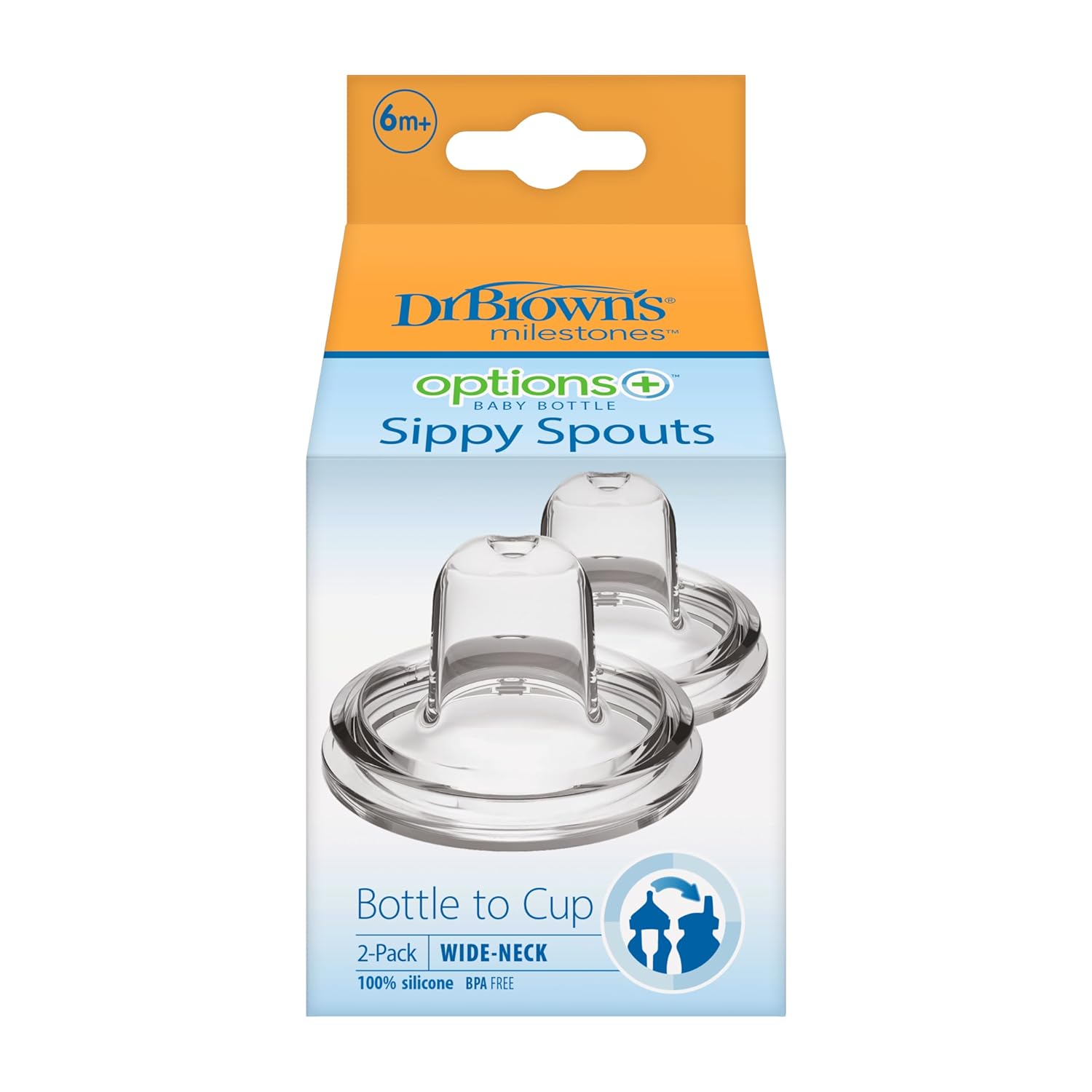 Dr. Brown's Wide Neck Bottle Sippy Spout (Set of 2 Spouts)