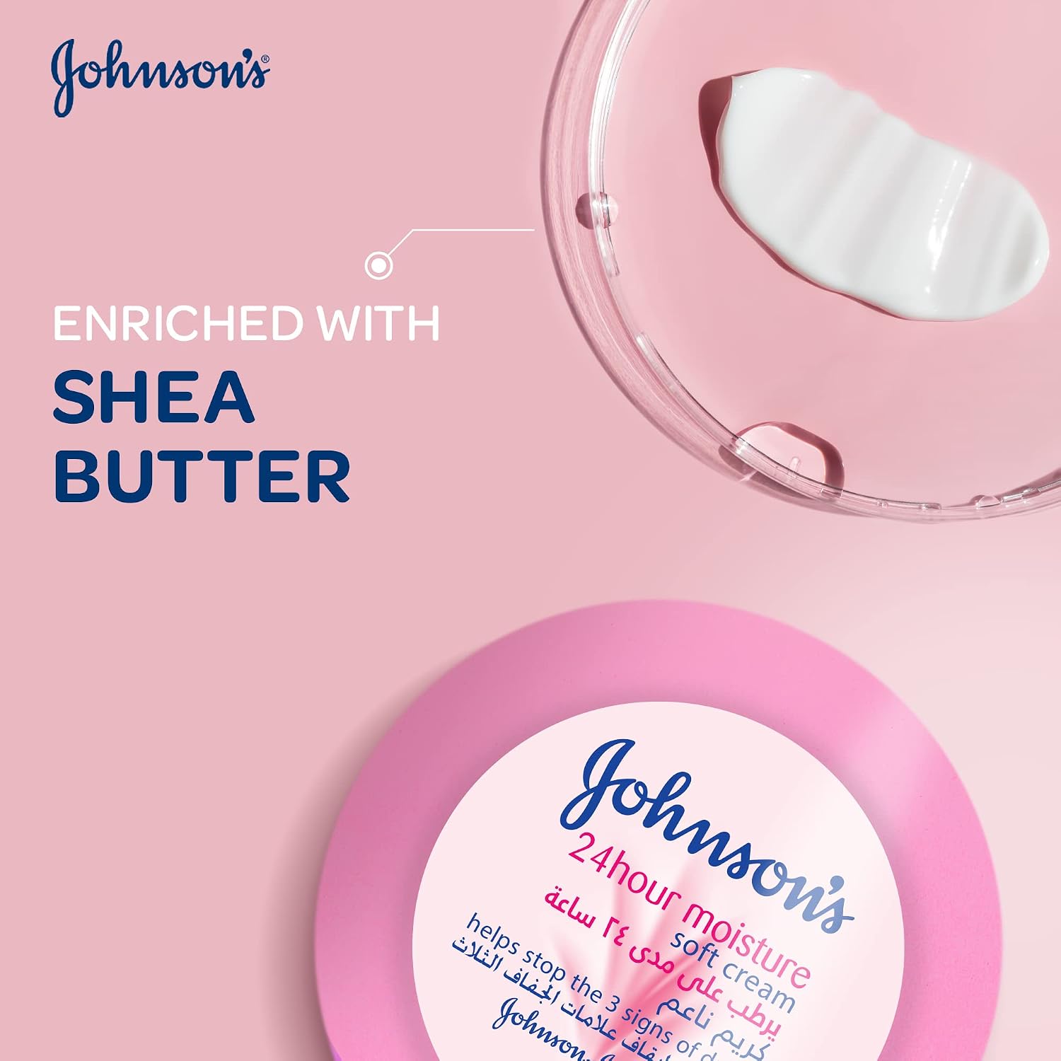 Johnson's 24 Hour Moisture Soft Cream, 200ml