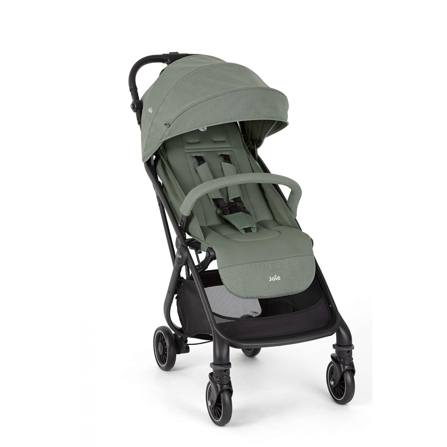 Joie Tourist 3in1 Compact Stroller - Compact Fold Pram with 5-Point Harness Lightweight Stroller for Baby Suitable from Birth to 15 kg, Approx 3 Years