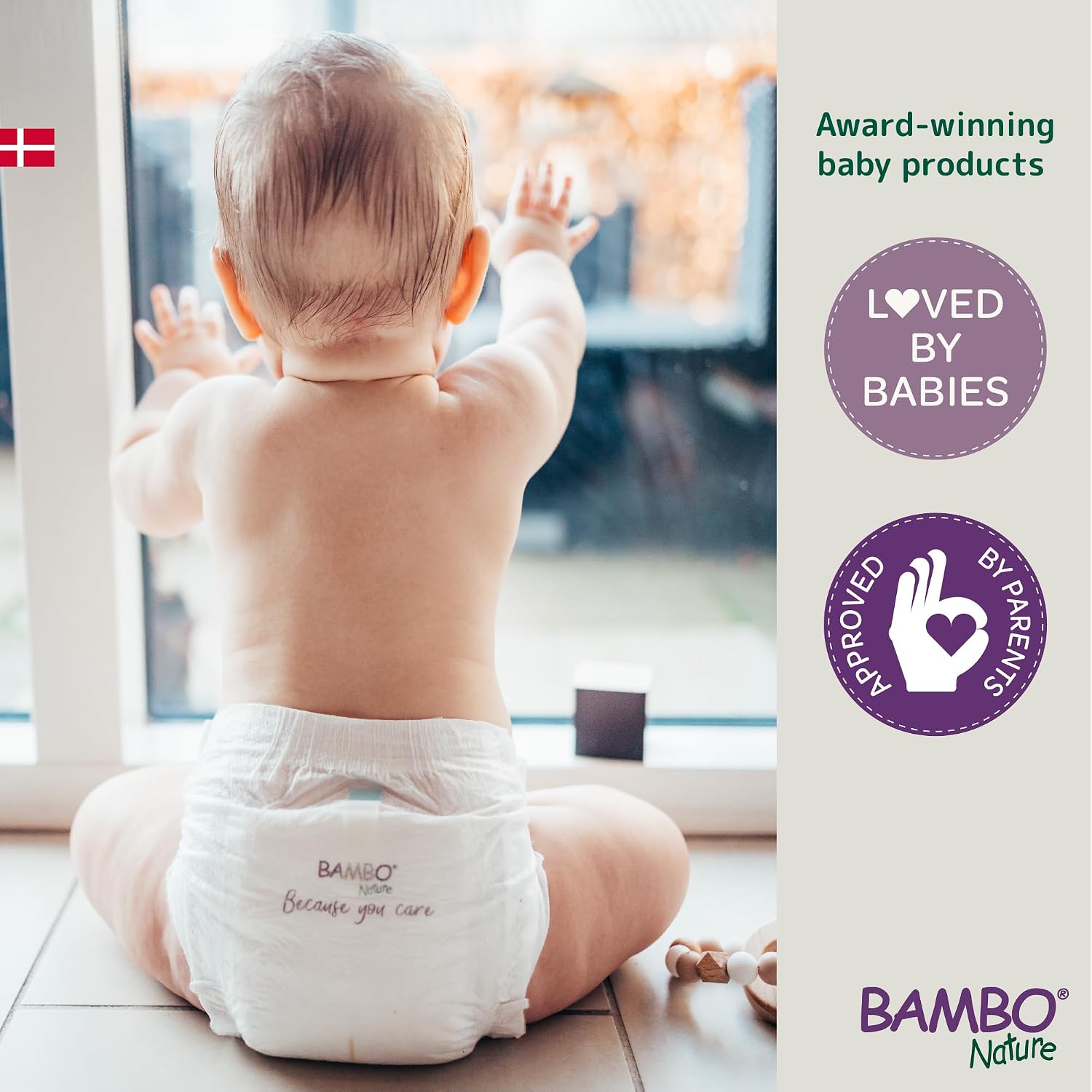 Bambo Nature Premium Baby Tape Diapers for Baby Medium Size (4-8 Kgs) 52 counts