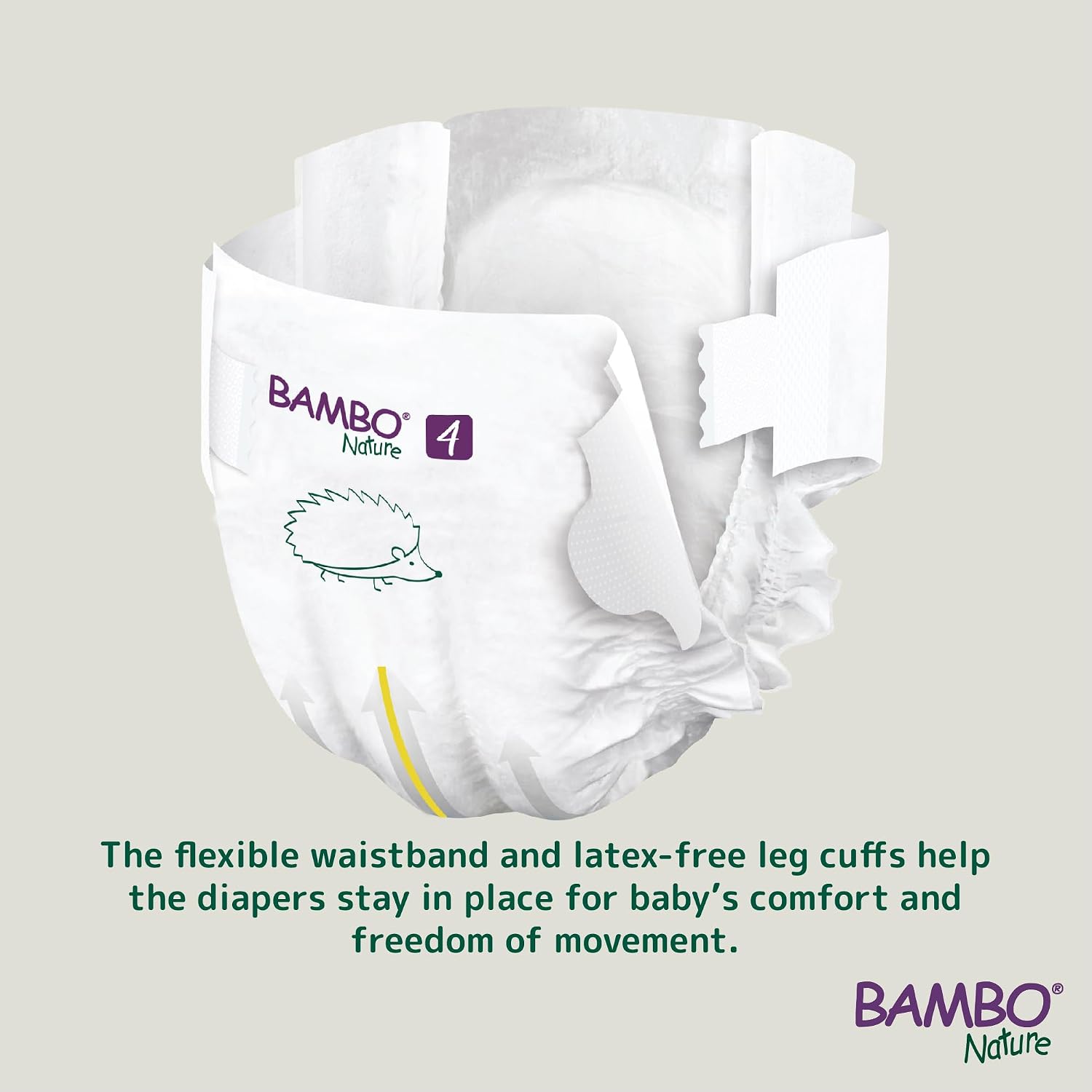 Bambo Nature Premium Baby Tape Diapers for Baby Large Size (7-14 Kgs), Super Absorbent, Breathable, Extra Soft, Dermatologically Tested, Hypoallergenic Nappies With Wetness Indicator, 24 Count