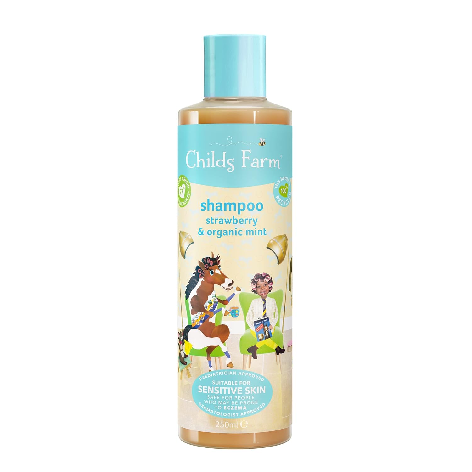 Pack Of 1 : Childs Farm shampoo strawberry & organic mint 250 ml