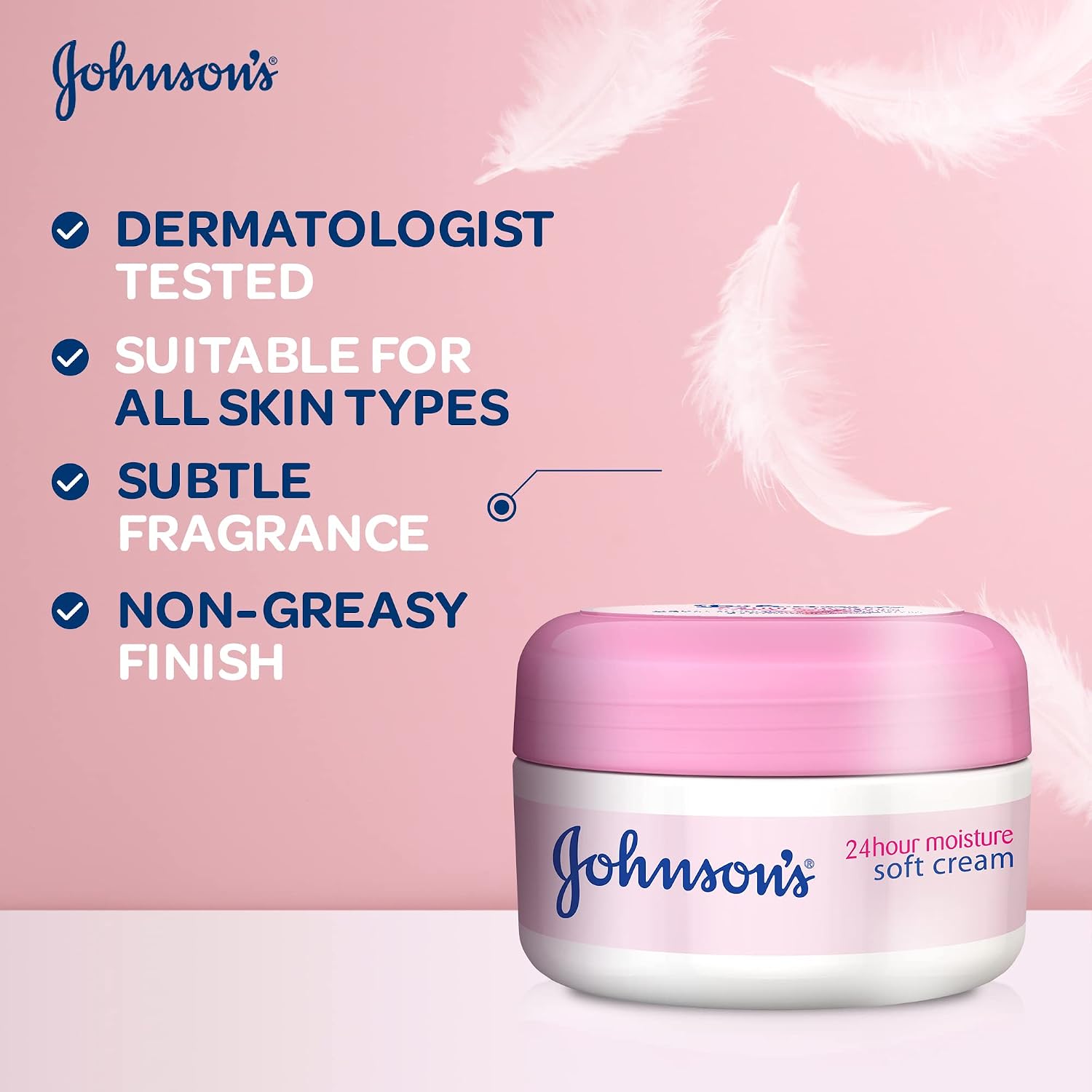 Johnson's 24 Hour Moisture Soft Cream, 200ml