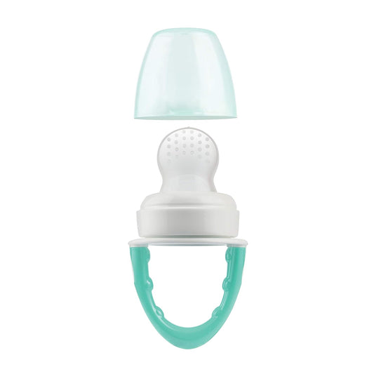 Dr. Brown's Fresh First Silicone Feeder 4 M+ (Pack of 1, Blue)