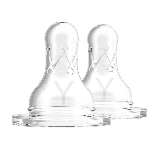 Dr. Brown's Natural Flow Y Cut Standard Nipple 2 Pcs (Pack of 2, White)