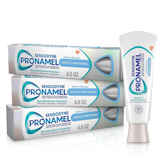Sensodyne Pronamel Gentle Whitening, Sensitive Toothpaste, 4 oz (Pack of 3)