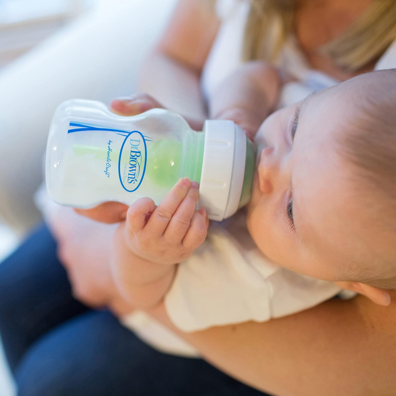 Dr. Brown's Options Wide-Neck Baby Bottle 5 oz (Green, Pack of 4)