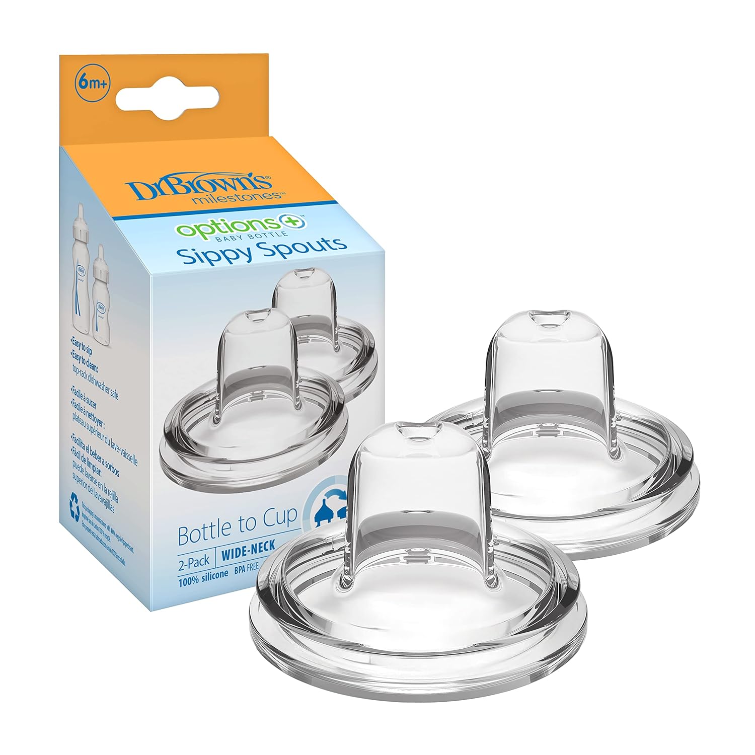 Dr. Brown's Wide Neck Bottle Sippy Spout (Set of 2 Spouts)