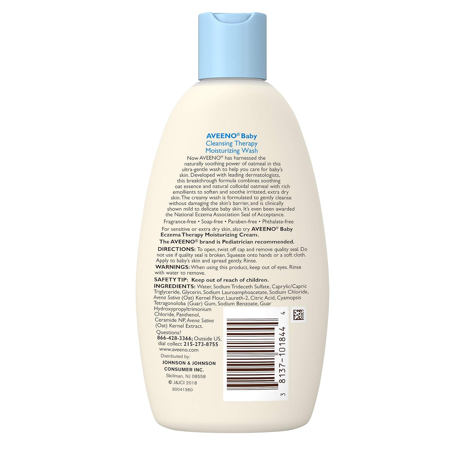 Aveeno Baby Cleansing Therapy Moisturizing Wash - Pack of 1, 236mL