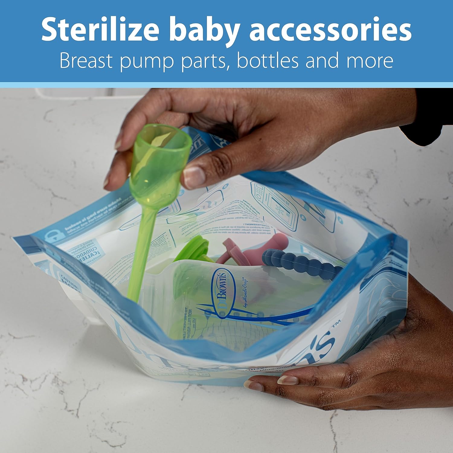 Dr. Brown's Microwave Steam Sterilizer Bags, 250 Milliliter