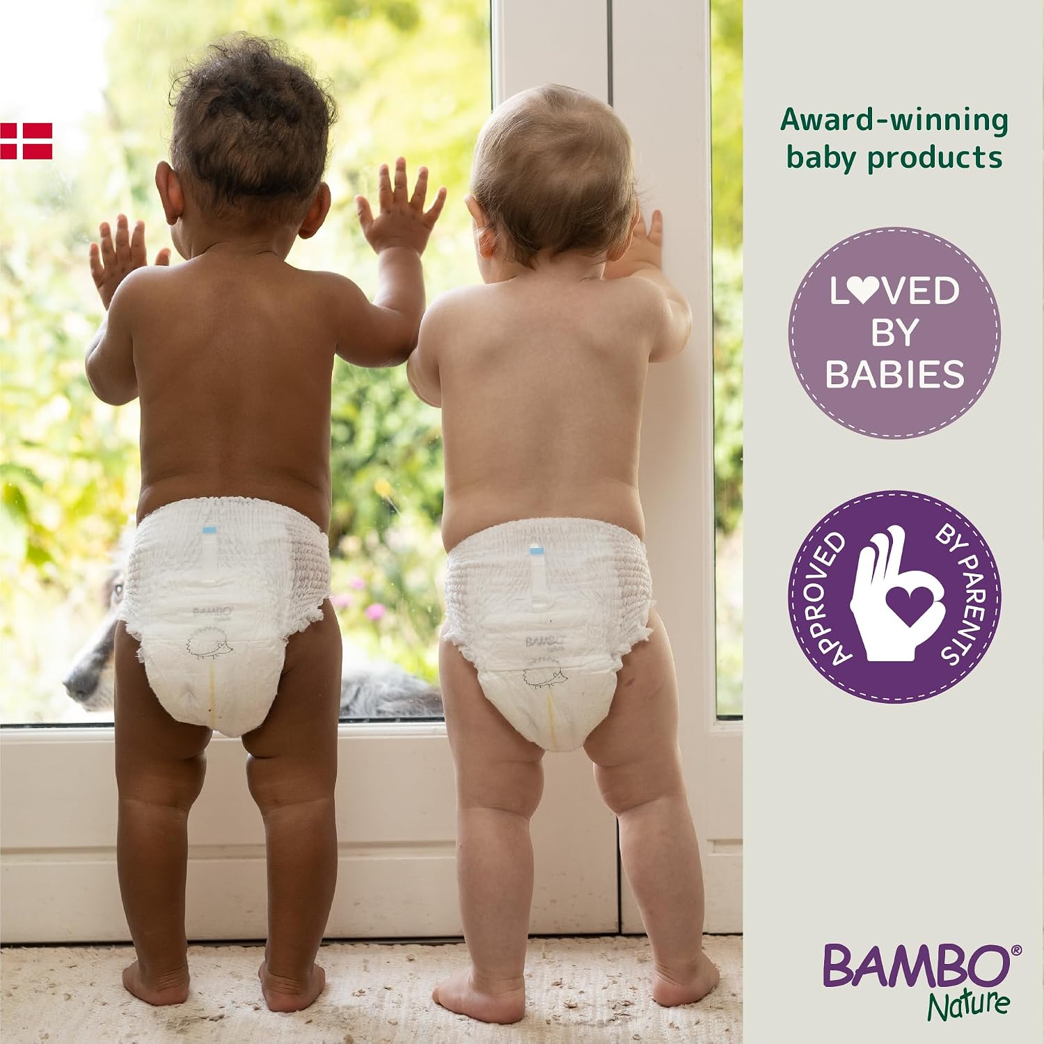 Bambo Nature Premium Baby Pants Diapers for Kids Large Size (7-12 Kgs), Super Absorbent, Breathable, Extra Soft, Dermatologically Tested, Hypoallergenic Infant Nappies With Wetness Indicator, 20 Count