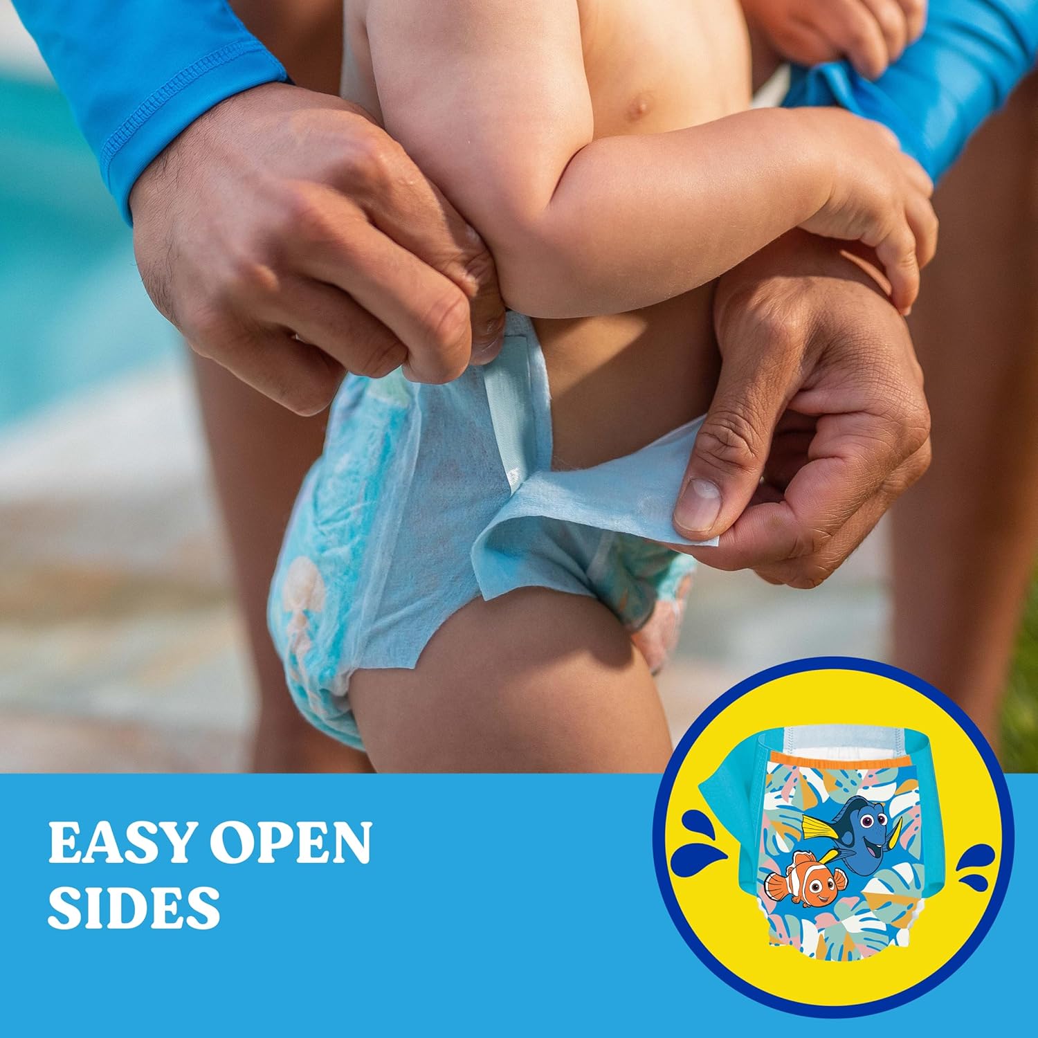 Huggies Little Swimmers Disposable Swim pants, Large, 10 Count Disney Character may be different