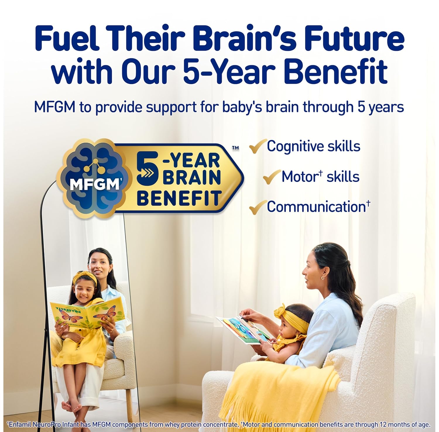 Enfamil NeuroPro Baby Formula, MFGM* 5-Year Benefit, Expert-Recommended Brain-Building Omega-3 DHA, Exclusive Immune Supporting HuMO6 Blend, Infant Formula Powder, Baby Milk, 20.7 Oz