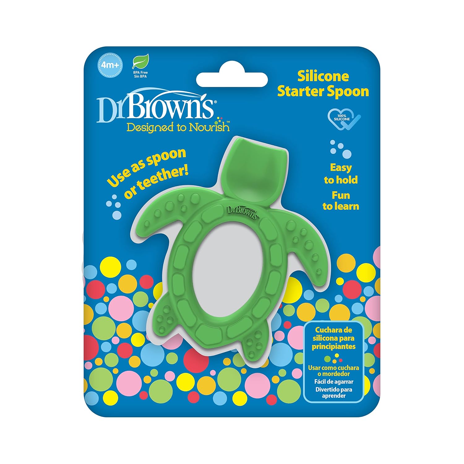 Dr. Brown's Silicone Starter Spoon 1-Pack, 4M to 12M