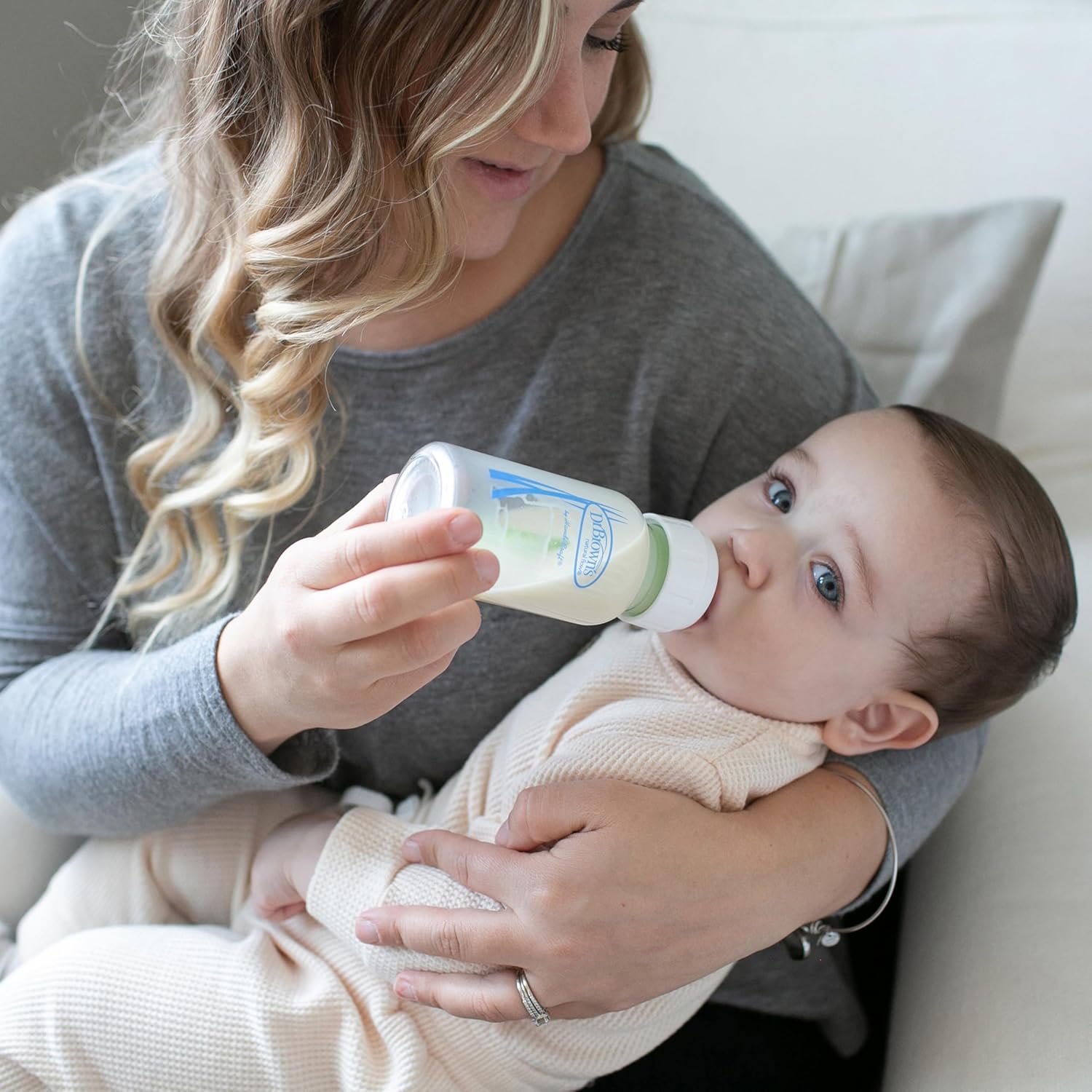 Dr. Brown's Natural Flow Options+ Narrow Neck Glass Baby Bottle 4oz