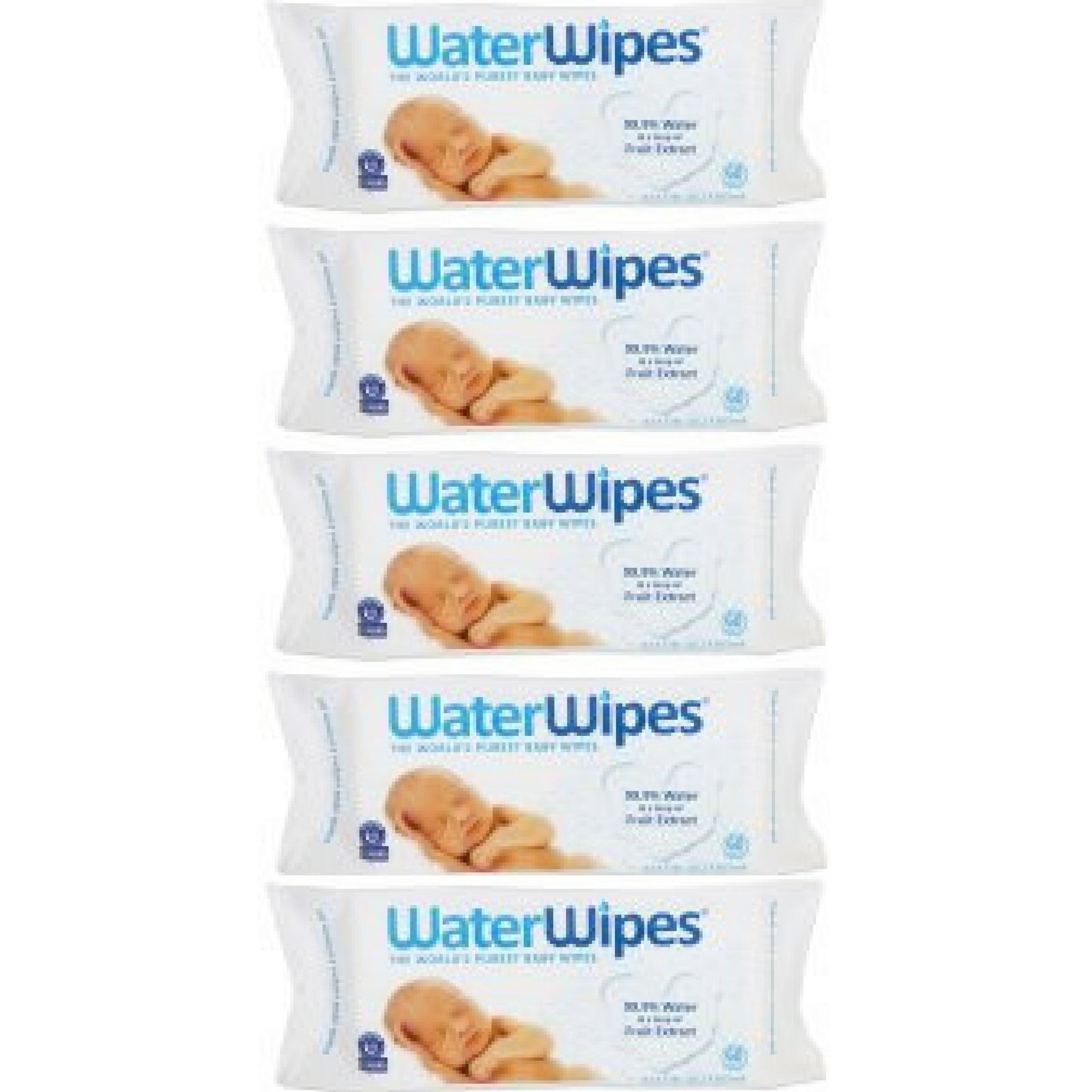 WaterWipes Baby Wipes, White, 60 Wipes (Pack of 4)