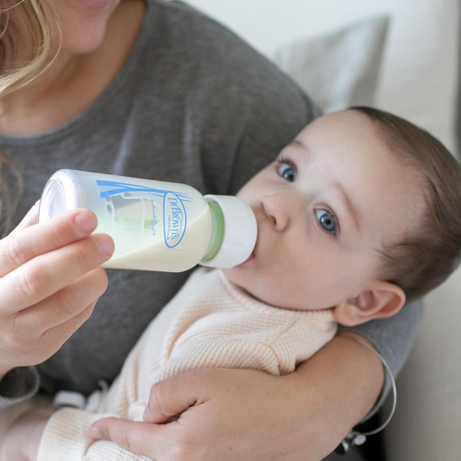 Dr. Brown's Natural Flow Options+ Narrow Neck Glass Baby Bottle 4oz