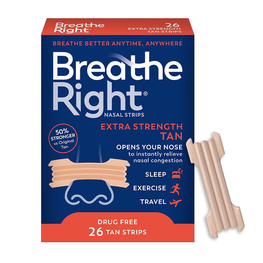 Breathe Right Nasal Strips, Extra, 26-Count Box