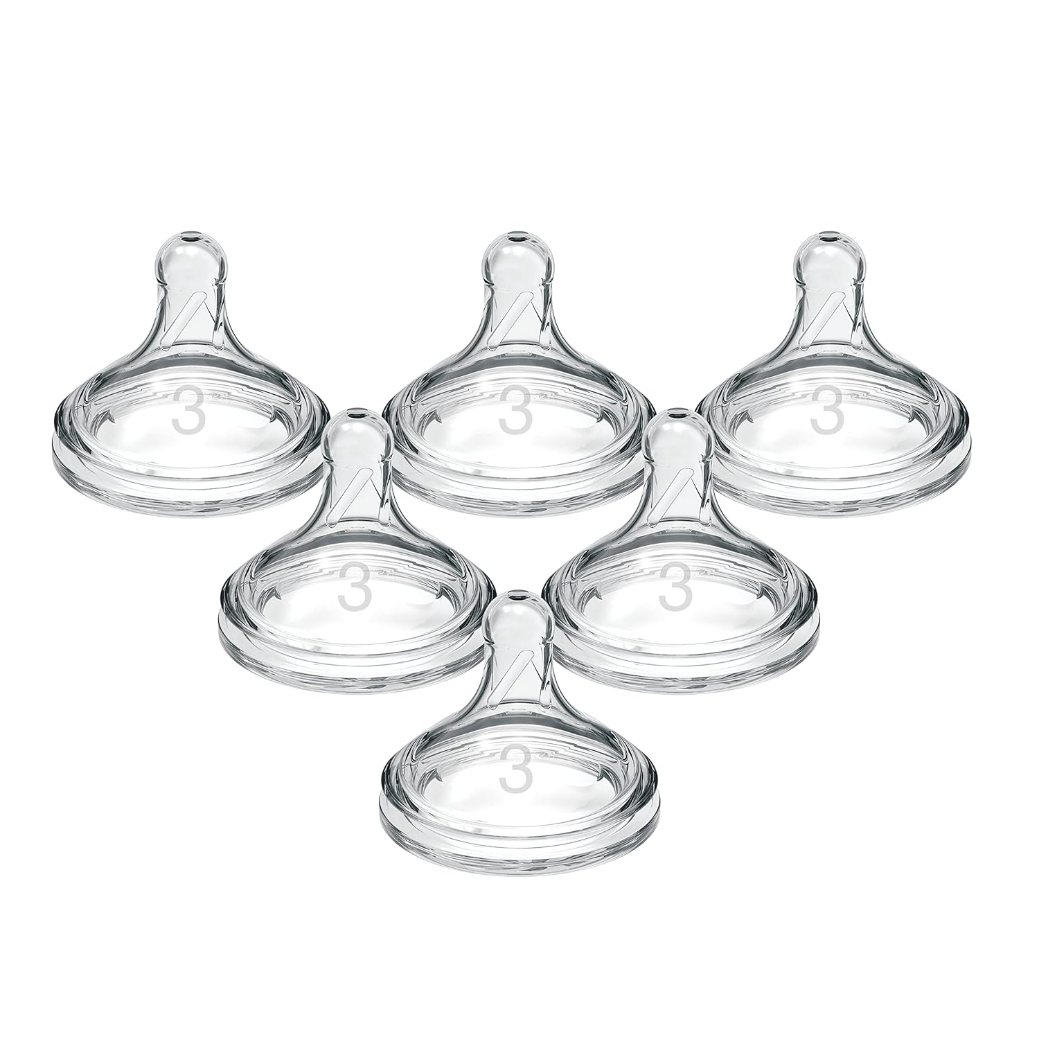 Dr. Brown's Options+ Wide Neck Baby Bottle Nipple (Pack of 1, Clear)