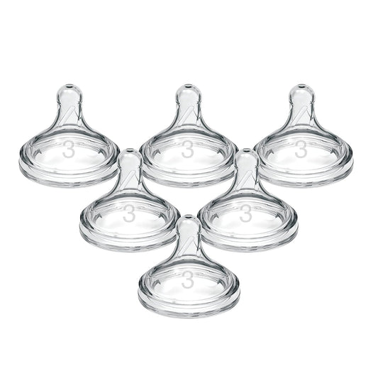 Dr. Brown's Options+ Wide Neck Baby Bottle Nipple (Pack of 1, Clear)
