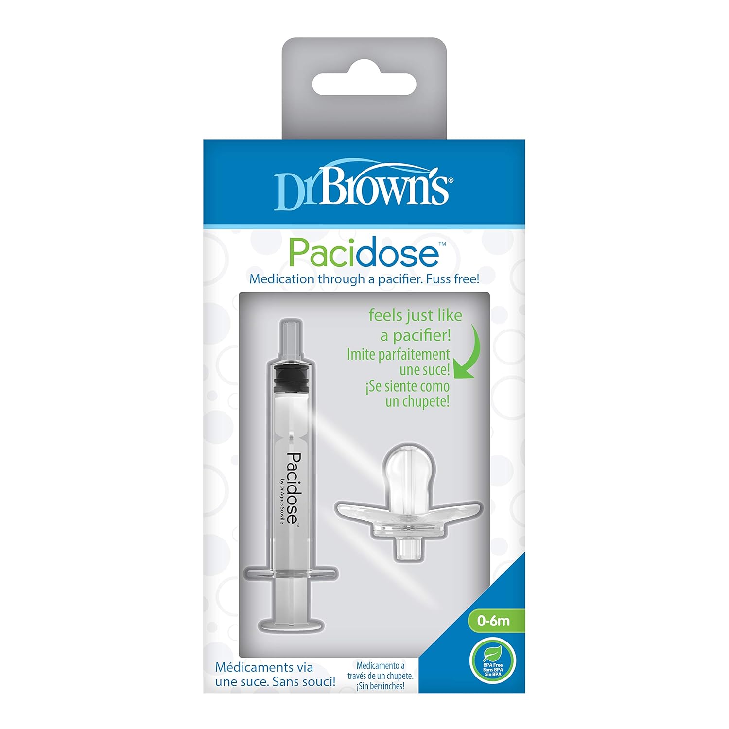 Dr. Brownââ‚¬â„¢s Pacidose Liquid Medicine Dispenser and Dr. Brownââ‚¬â„¢s Nawgum 3-in-1 Silicone Teether for Baby