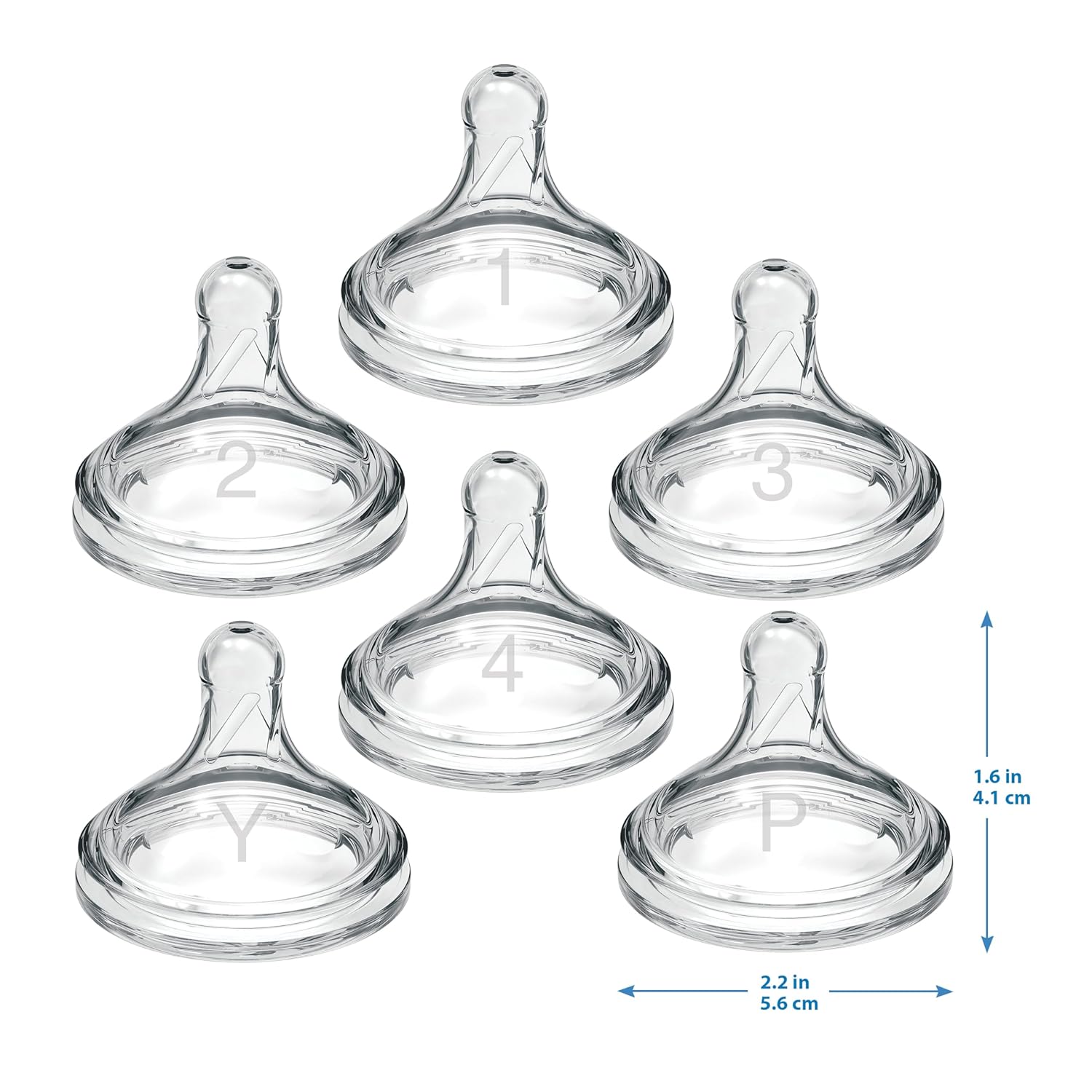 Dr. Brown's Options+ Wide Neck Baby Bottle Nipple (Pack of 1, White)
