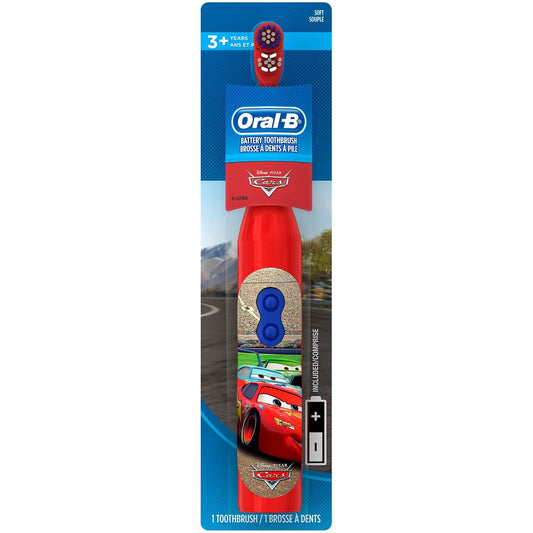 Oral-B Kid's Electric Battery Powered Disney And Pixar's Cars,Soft Bristles Toothbrush(Age 3 +),Pack Of 1
