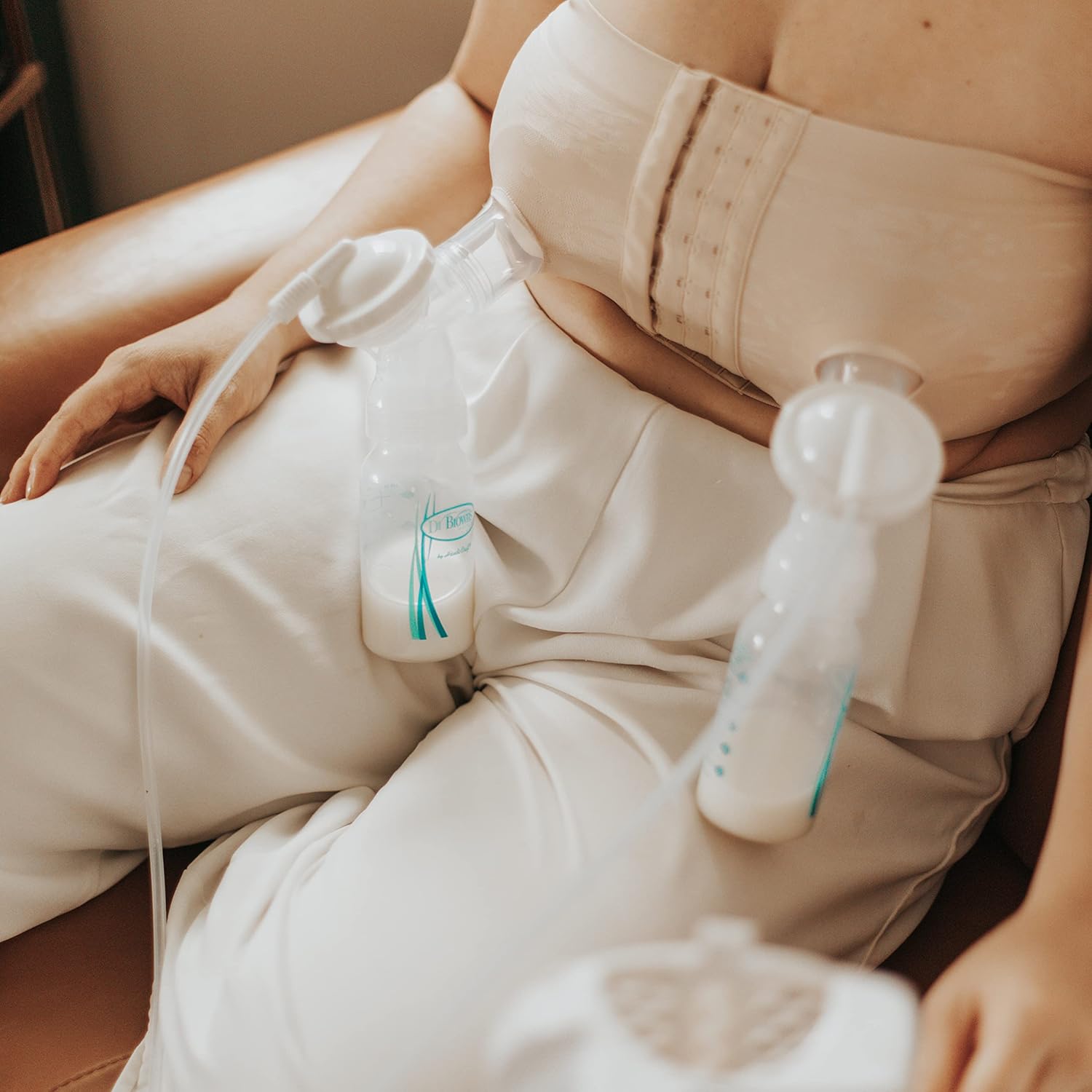 Dr. Brown's Narrow Neck Breastmilk Collection Bottles,4-Pack