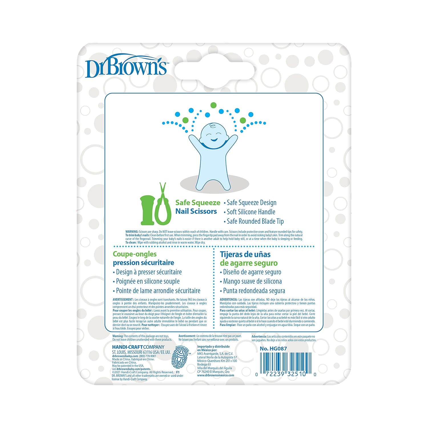 Dr. Brown’s Safe Squeeze Nail Scissors