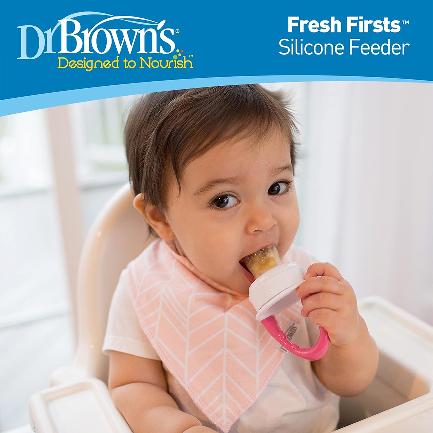 Dr. Brown's Fresh First Silicone Feeder (Pack of 2, Mint)