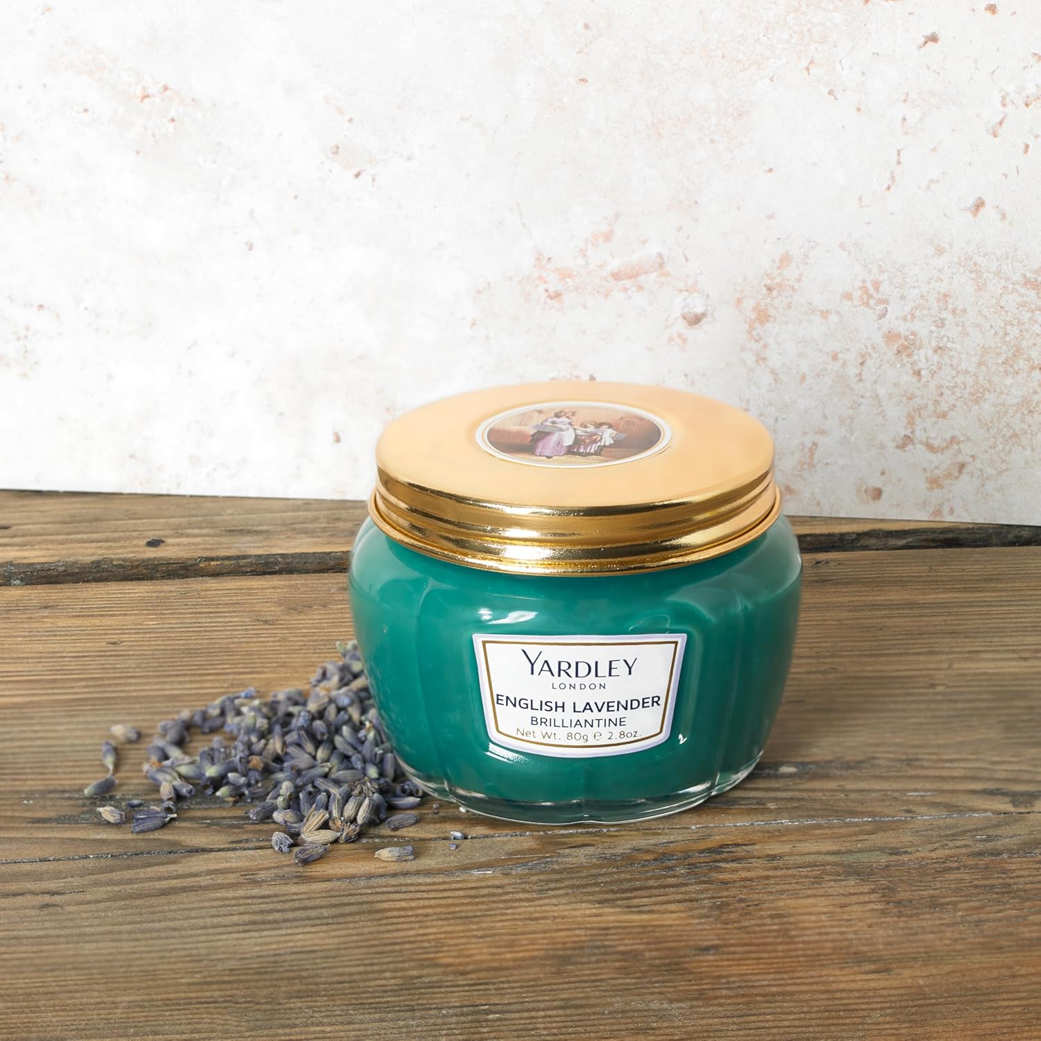 Yardley London English Lavender Brilliantine For Women, 80G, Cream