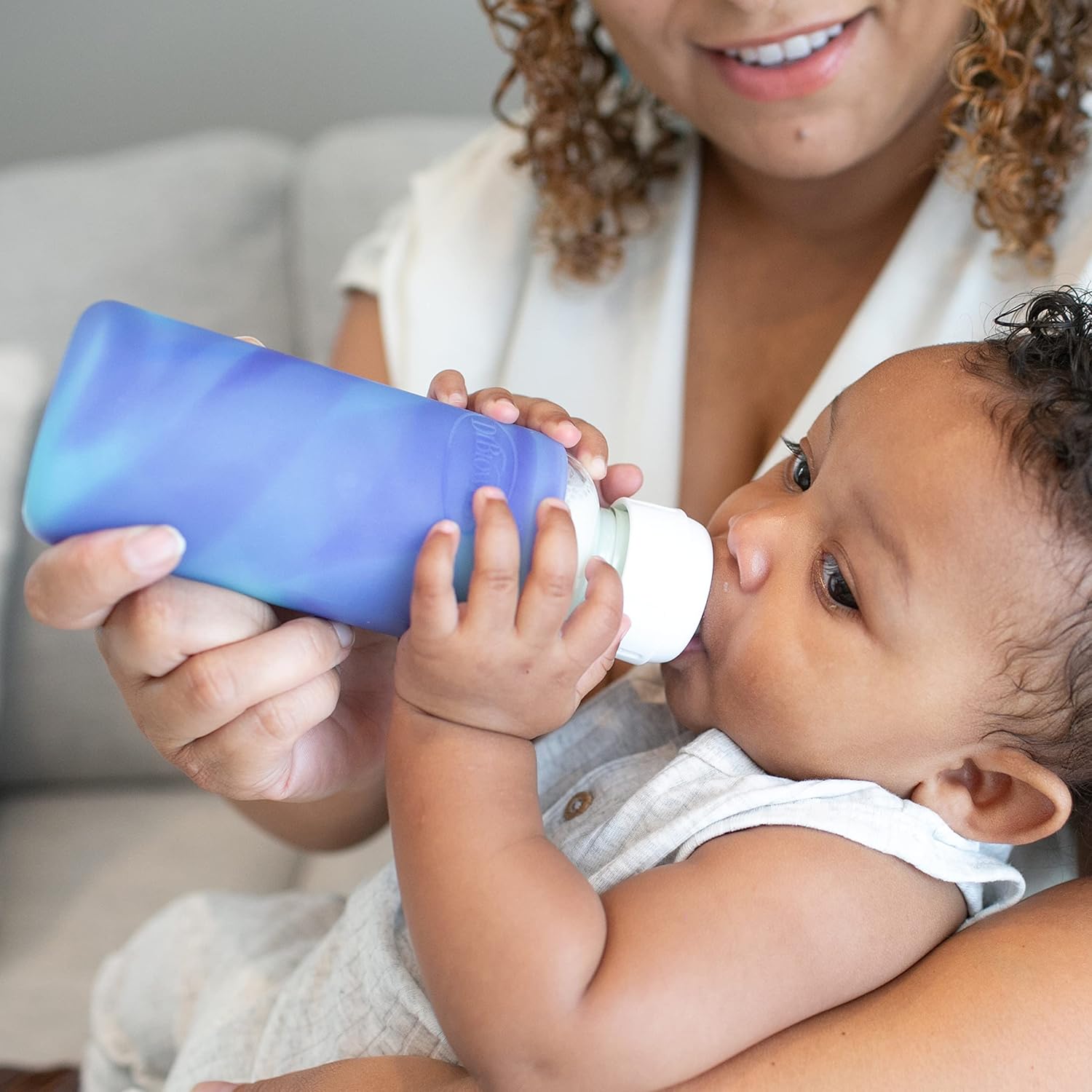 Dr. Brown's Anti-Colic Options+ Narrow Glass Baby Bottle with Level 1 Slow Flow Nipple, BPA-Free, 8 oz/250 mL, (3)