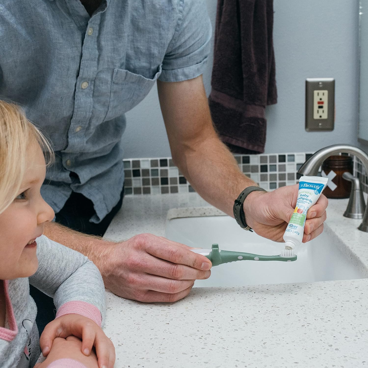 Dr. Brown's Toddler Toothbrush, Dinosaur Green Manual