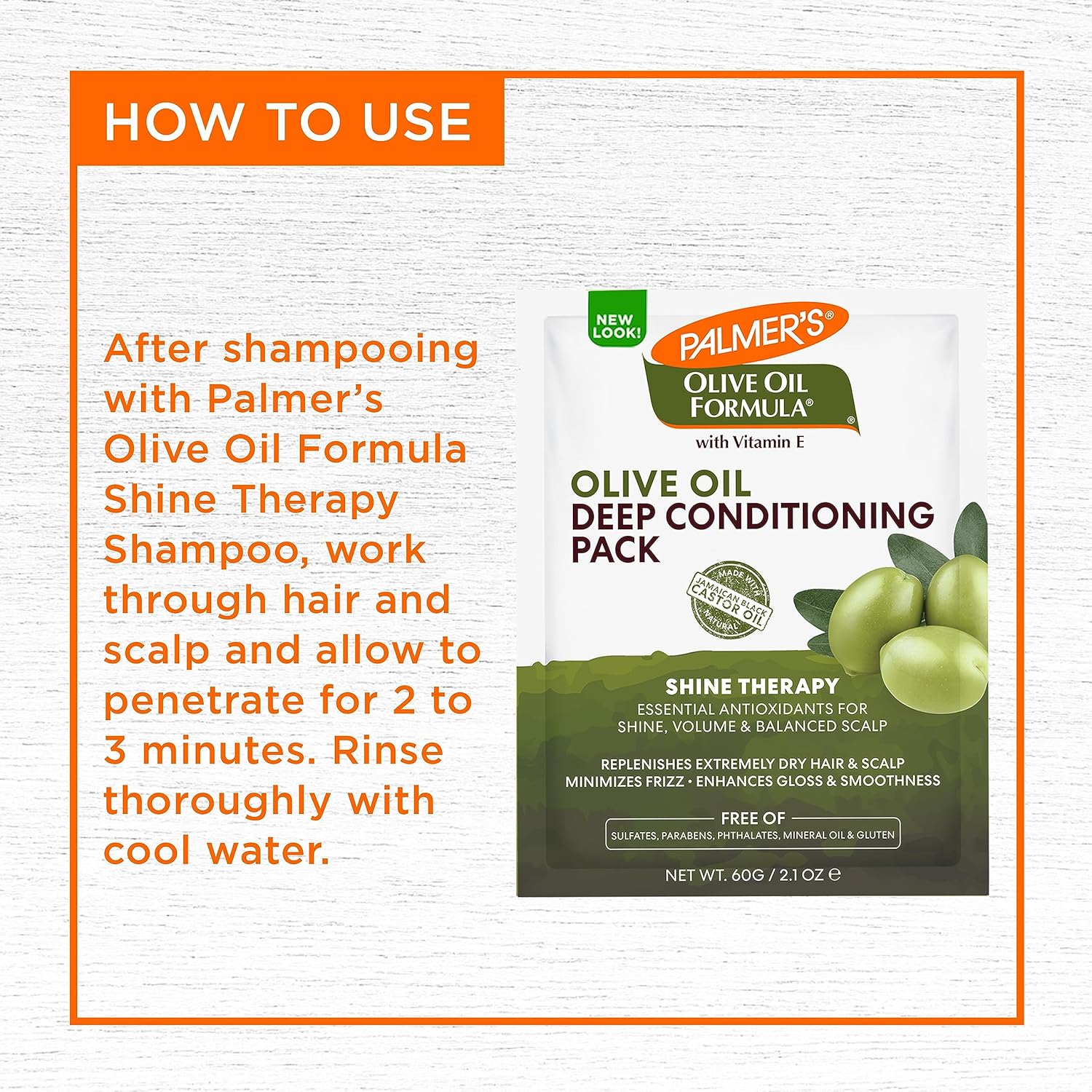 Palmer's Olive Oil Formula Deep Conditioning Pack, 60 Gram